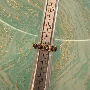 Gold and black stacking ring